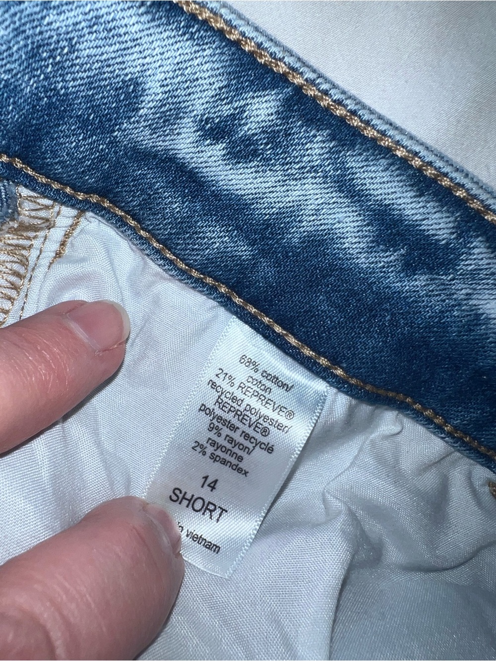 M Jeans by Maurices High Rise Slim Straight Ankle Distressed Jeans Size 14 Short - Picture 6 of 16